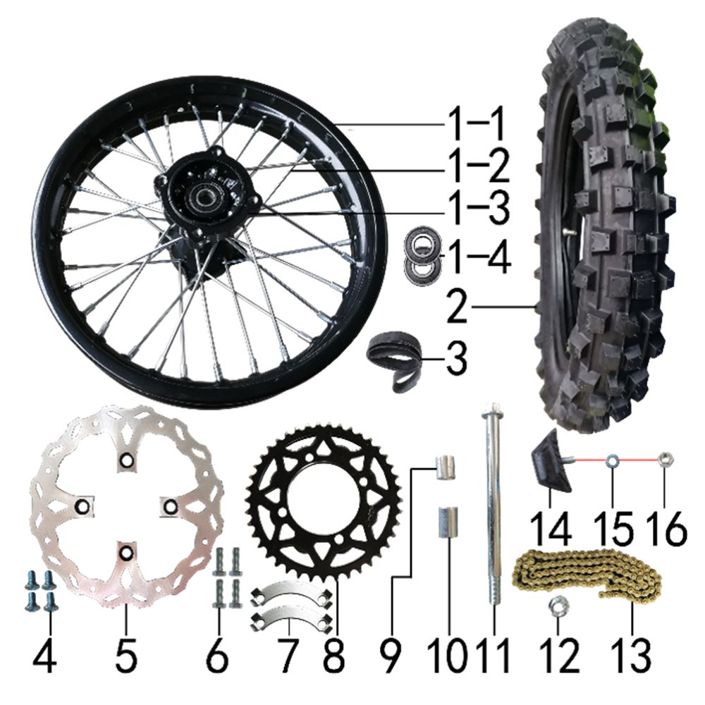 REAR WHEEL ASSY