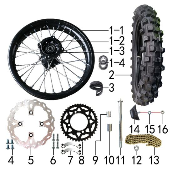 REAR WHEEL ASSY