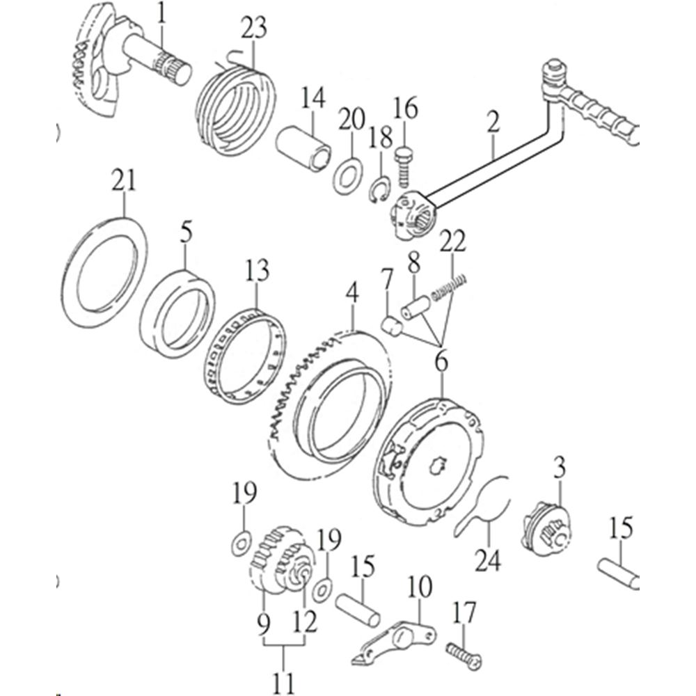 STARTER CLUTCH & KICKSTART