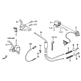 MASTER CYLINDER ASSY. (REAR DIFF. W LOCK, ABS)