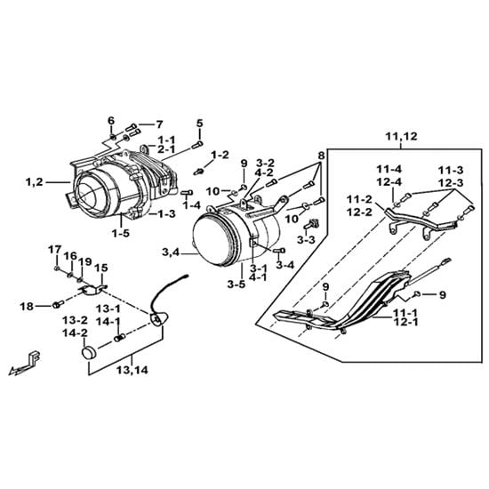 HEAD LAMP ASSY.