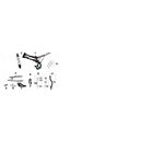 10TEN 125R & 140R FRAME, SWINGING ARM, REAR SHOCK
