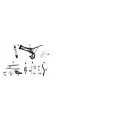 10Ten 125R & 140R Frame, Swinging Arm, Rear Shock