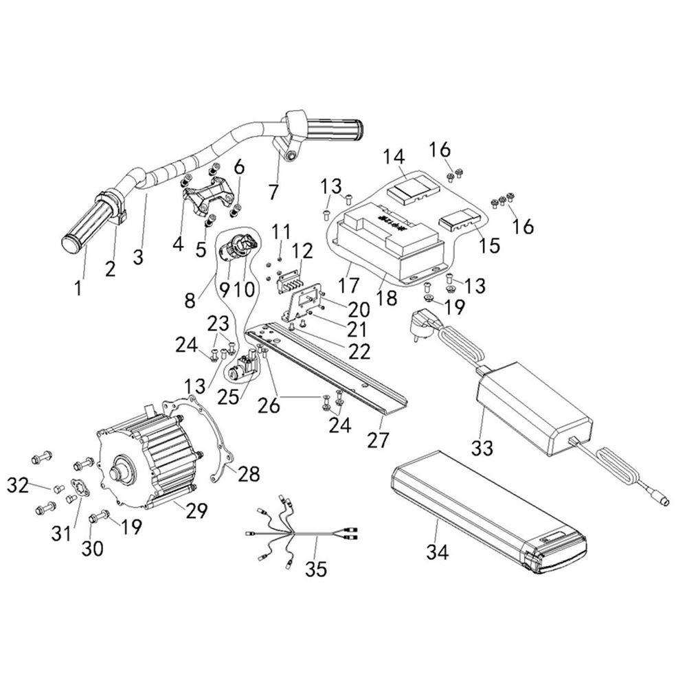 10TEN MX-E ELECTRICAL PARTS