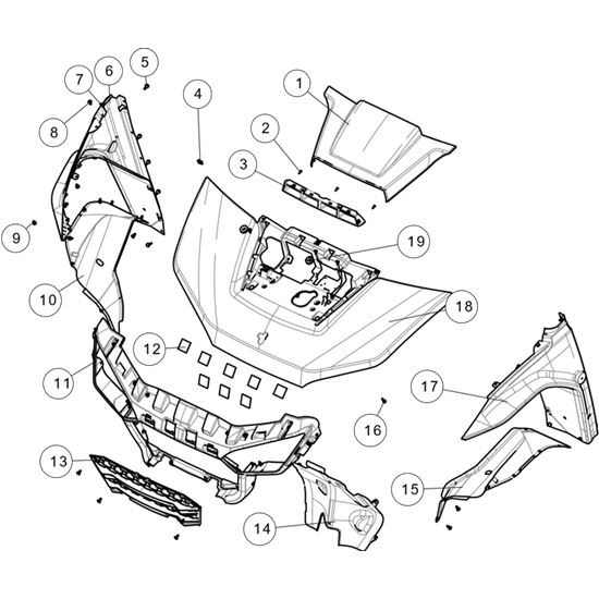 FRONT PLASTIC PARTS