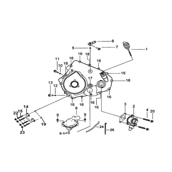 L CRANKCASE COVER 2