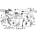 WIRING HARNESS、LOCK ASSY