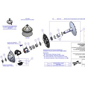 UTV CVTech Drive Pulley
