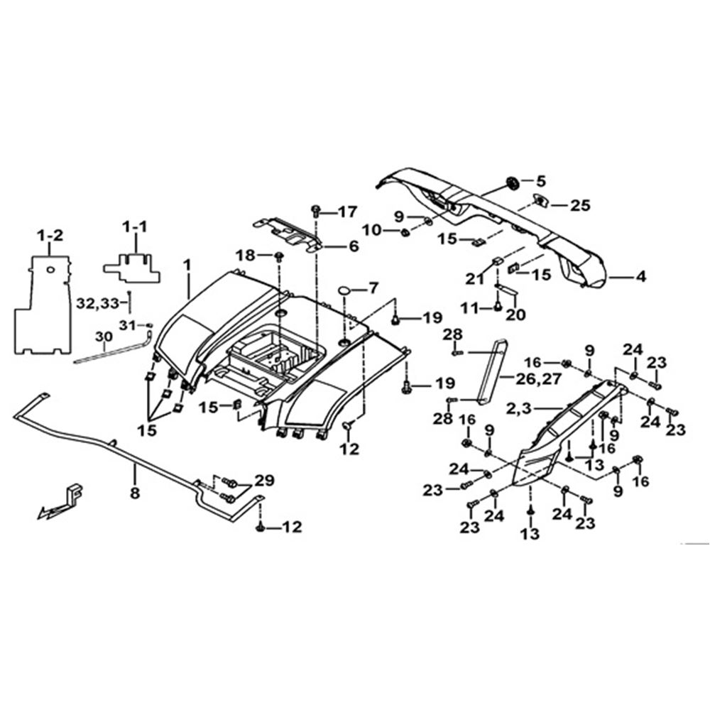 REAR BODY COVER