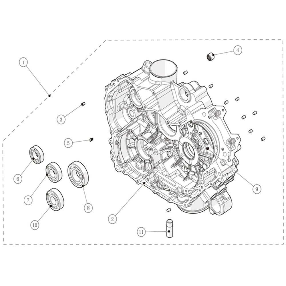 LEFT CRANKCASE KIT