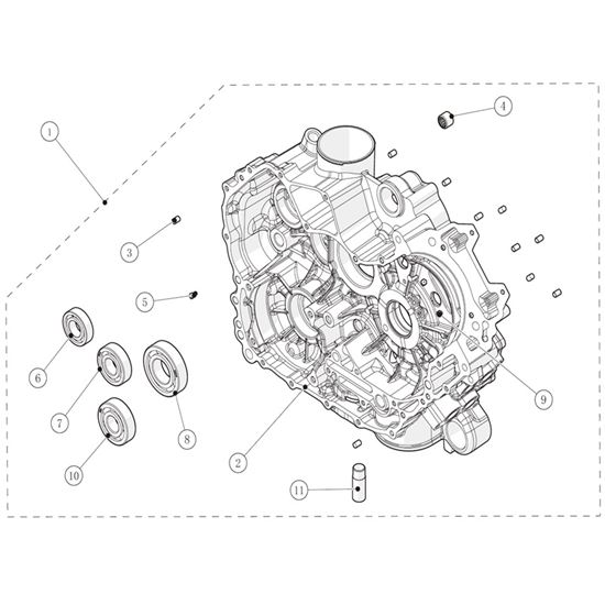 LEFT CRANKCASE KIT