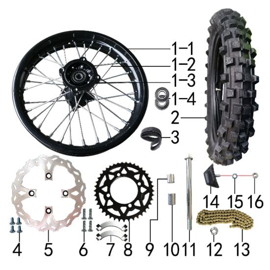 REAR WHEEL ASSY