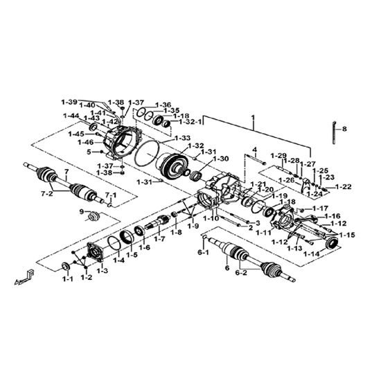 REAR DIFFERENTIAL ASSY.