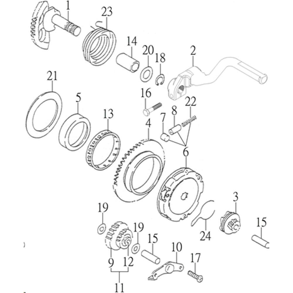 STARTER CLUTCH & KICKSTART