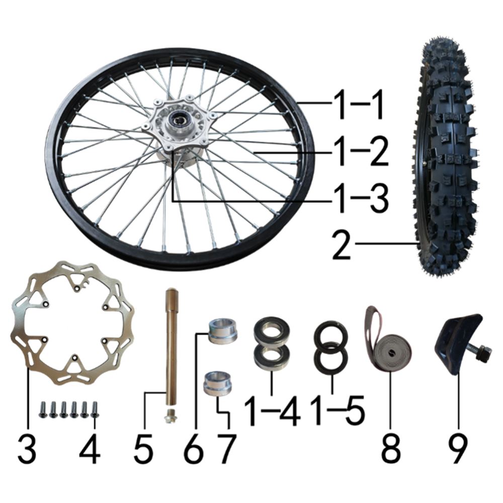 FRONT WHEEL ASSY