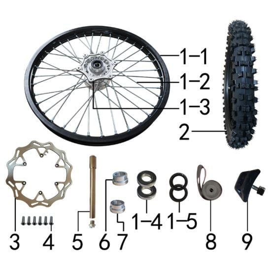 FRONT WHEEL ASSY