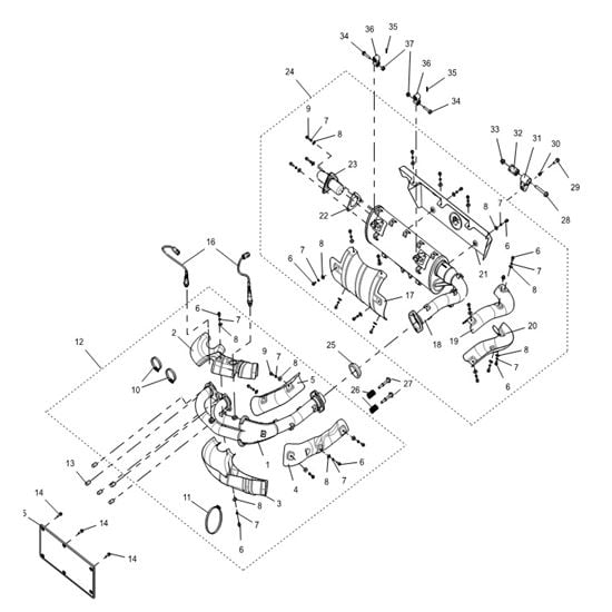 EXHAUST SYSTEM ASSY