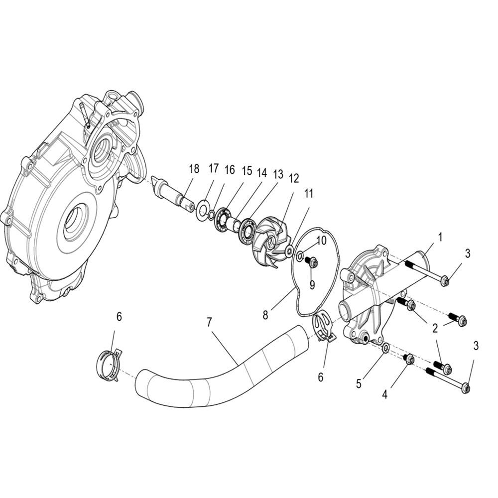 WATER PUMP ASSEMBLY