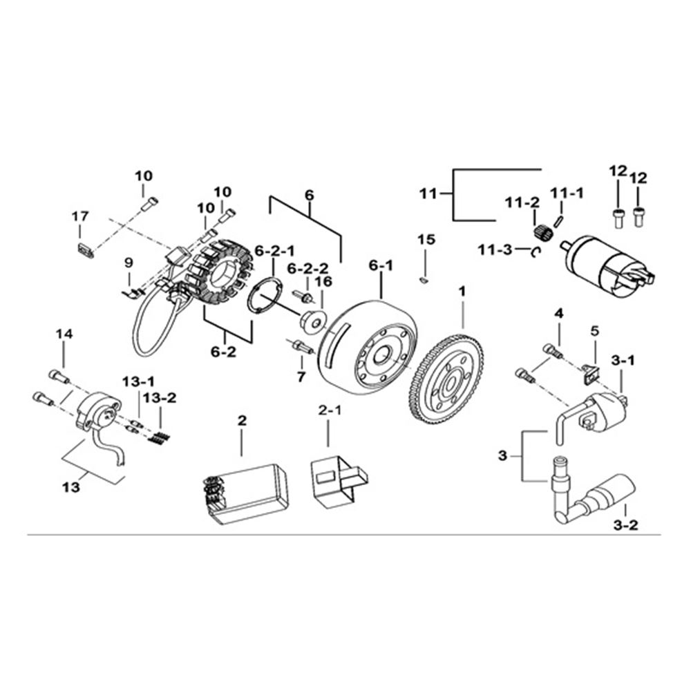 STARTER. MAGNETO. CDI. COIL