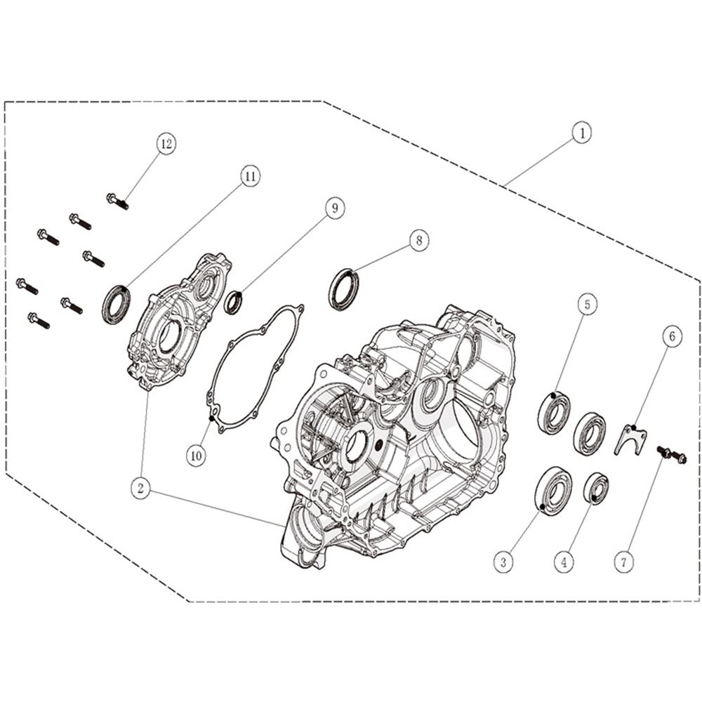 RIGHT CRANKCASE KIT