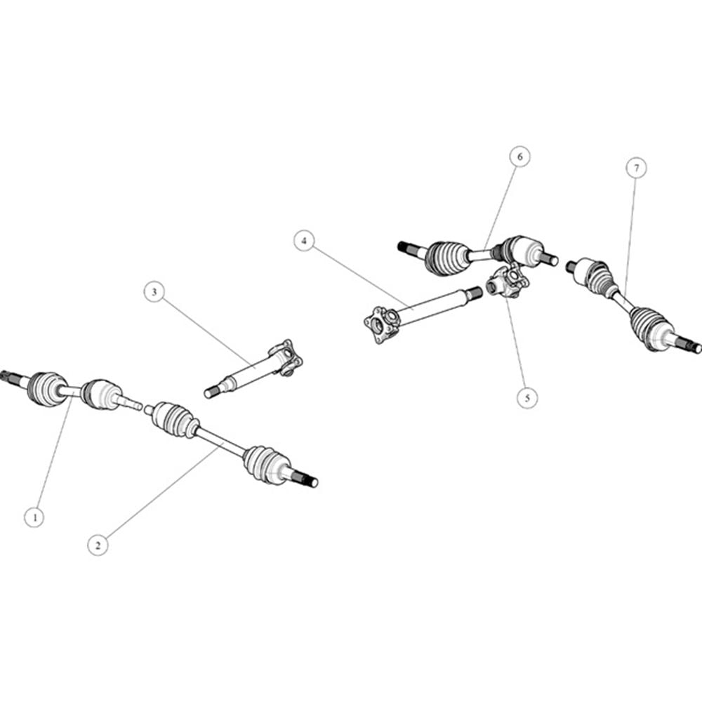 DRIVE SHAFTS ATV6 L