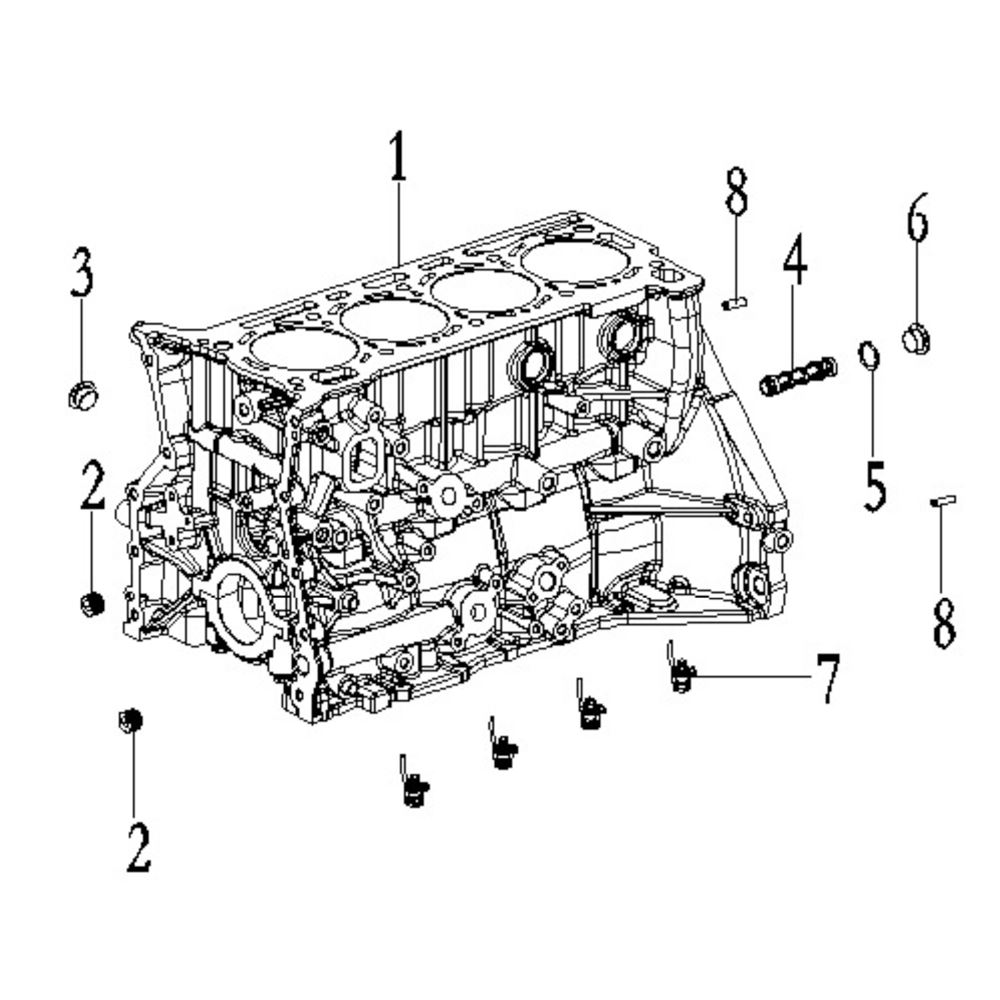 PLUG, PIN CYLINDERBLOCK