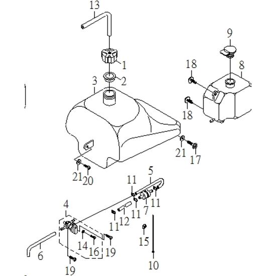 FUEL & OIL TANK