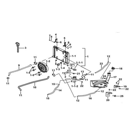 RADIATOR AND COOLING FAN