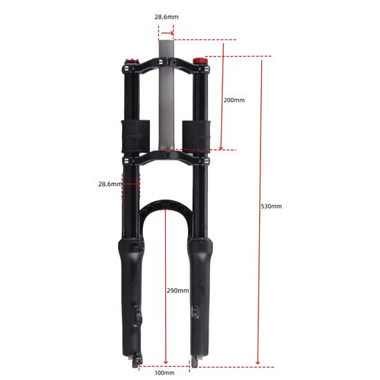 A20 Pro Double Shoulder Hydraulic Adjustable Fork 685mm 