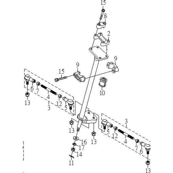 STEERING STEM & TRACK RODS