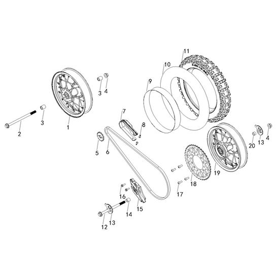 10TEN MX-E WHEEL PARTS