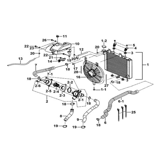 RADIATOR ASSY.、COOLING FAN