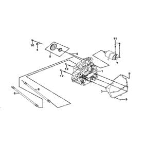 R Crankcase & Starter Motor