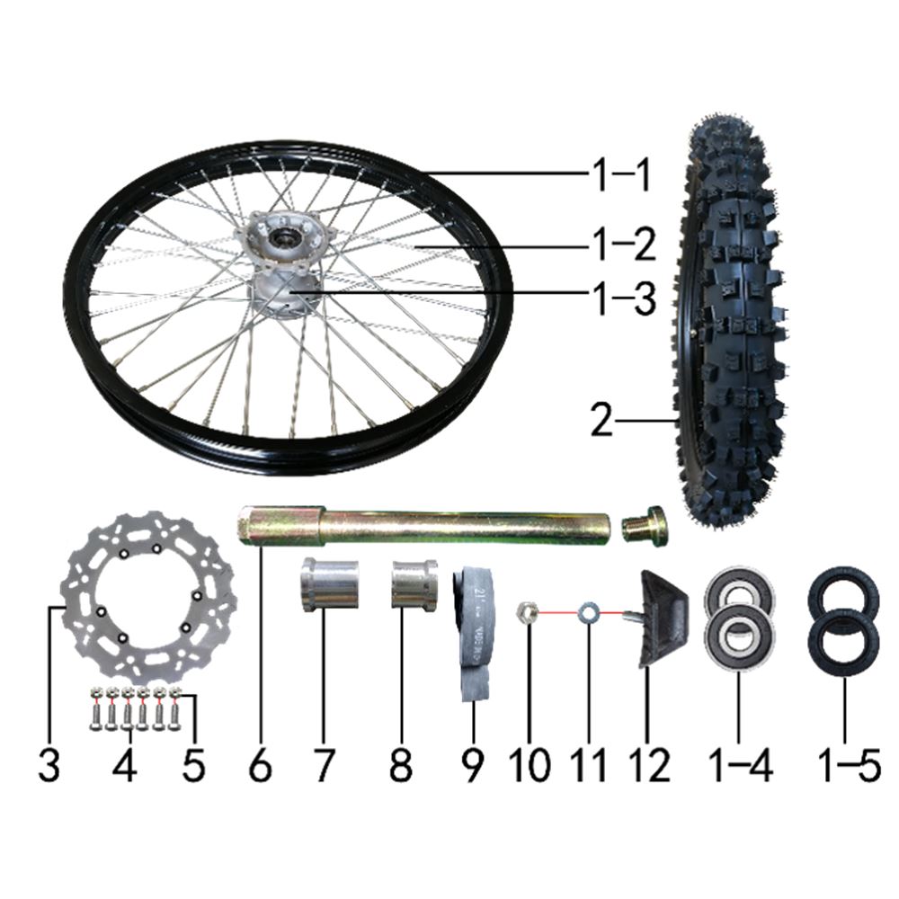 FRONT WHEEL ASSY