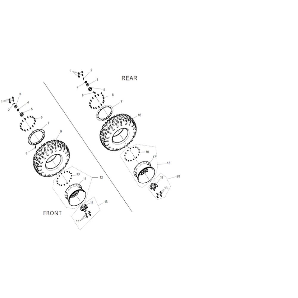 WHEEL COMBINATION (EU 29-INCH ANTI-DROP)