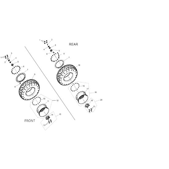 WHEEL COMBINATION (EU 29-INCH ANTI-DROP)