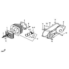 Cylinder & Crank Case Cover