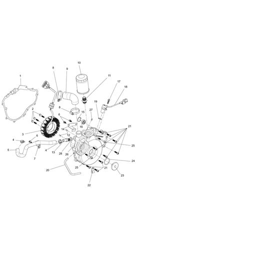 LEFT CRANKCASE COVER SUB-ASSEMBLY