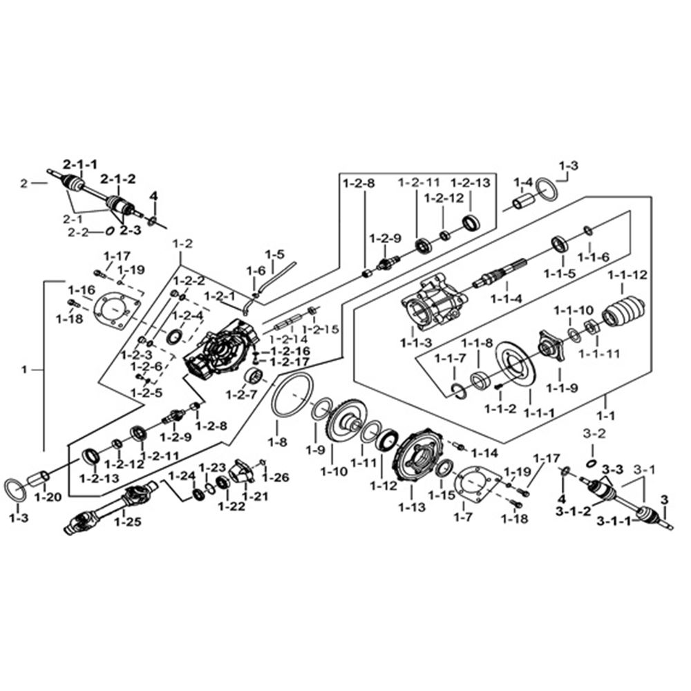 MIDDLE DIFFERENTIAL ASSY