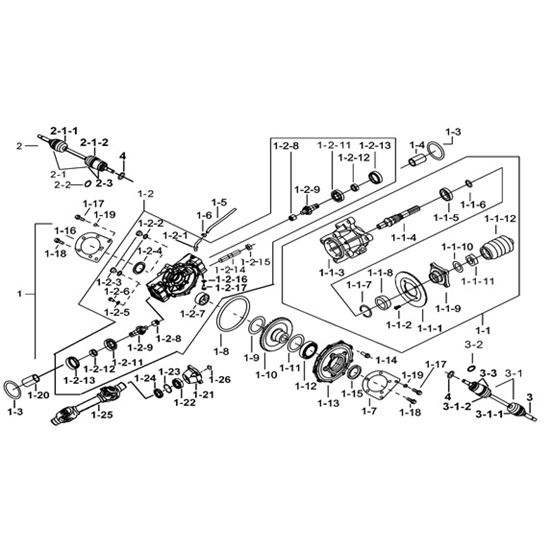 MIDDLE DIFFERENTIAL ASSY