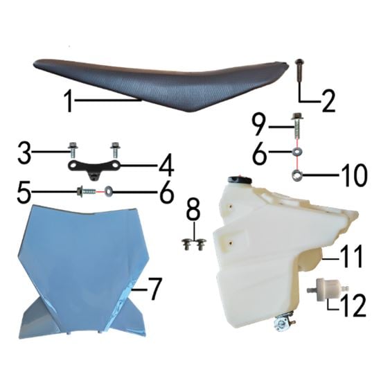 SEAT & FUEL TANK