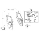 (FOR HALF CAB UPGRADE) FULL CAB DOOR ACCESSORIES (OPTION)