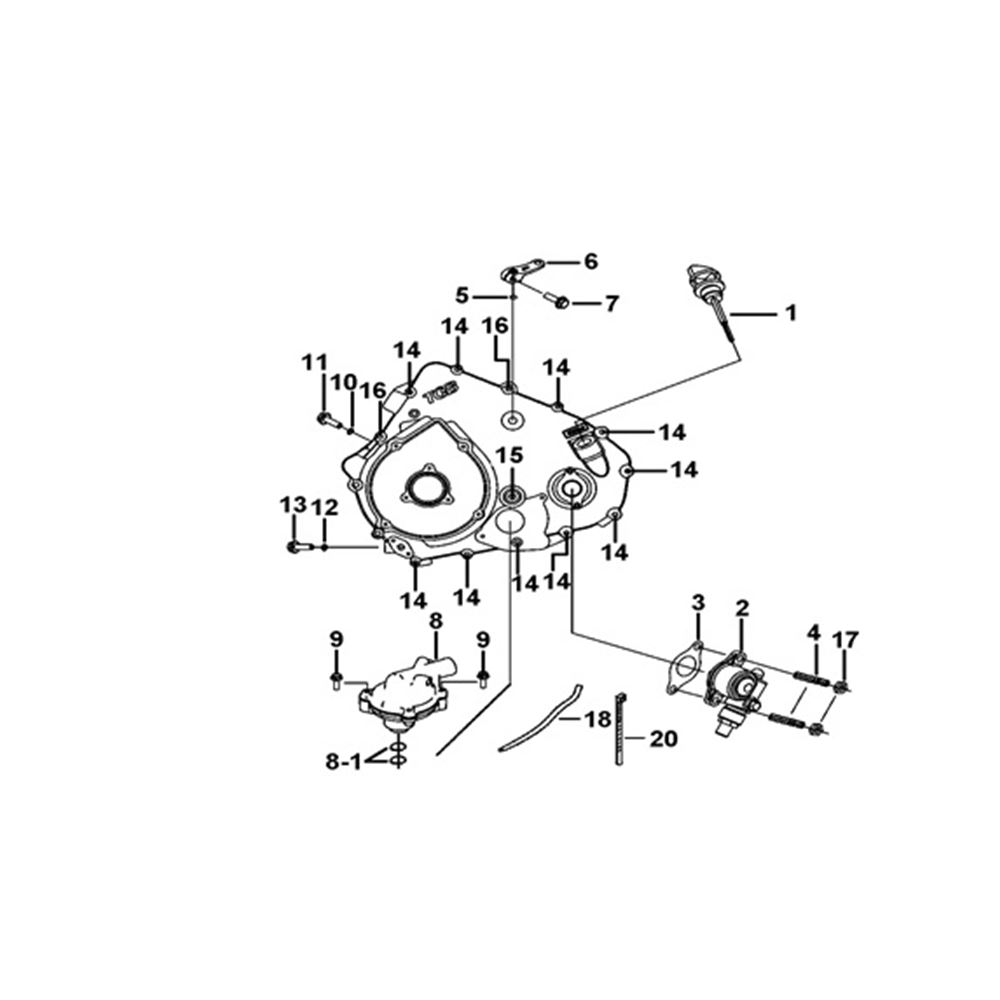 L CRANKCASE COVER