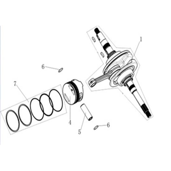 Crankshaft, Connecting Rod & Piston