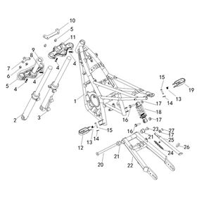 10TEN MX-E FRAME PARTS