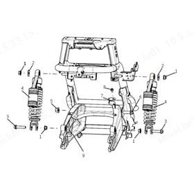 Rear Shock Absorber Assembly