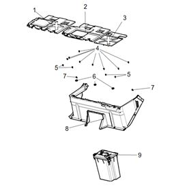 SEAT LOWER PLASTIC PART