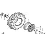 MIDDLE WHEEL, REAR WHEEL