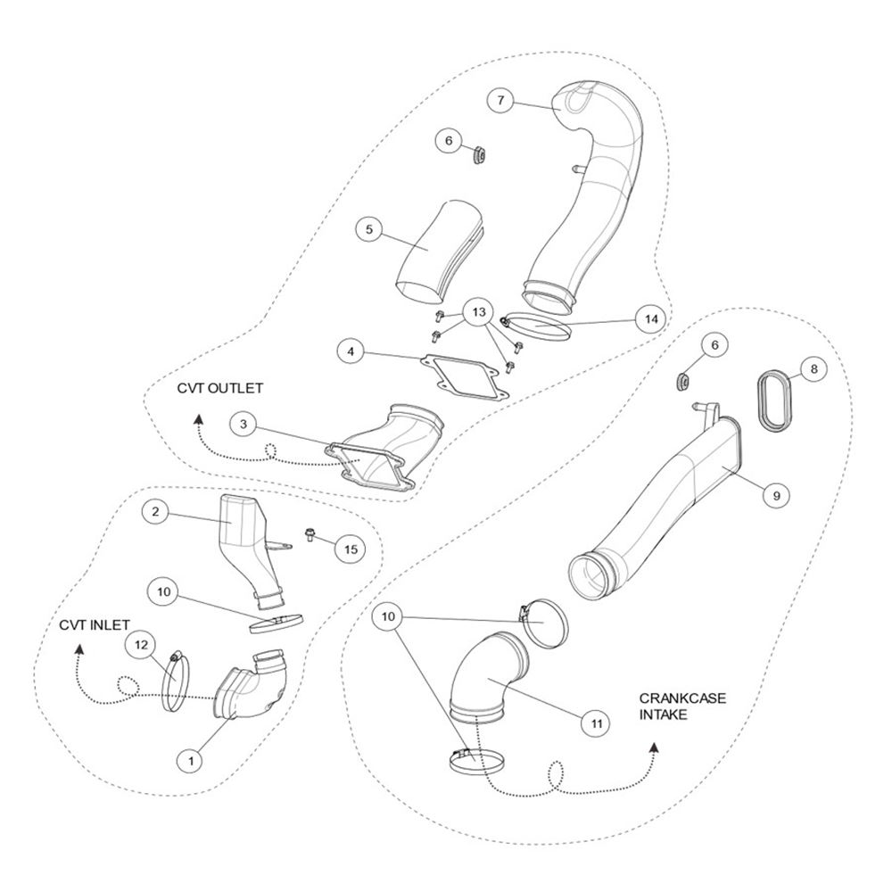 CVT Air Intake Long Version