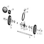REAR AXLE, WHEELS, CHAIN